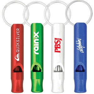 Aluminium Metal Whistle Key Chain(SKH-11) - greenpac.com.au