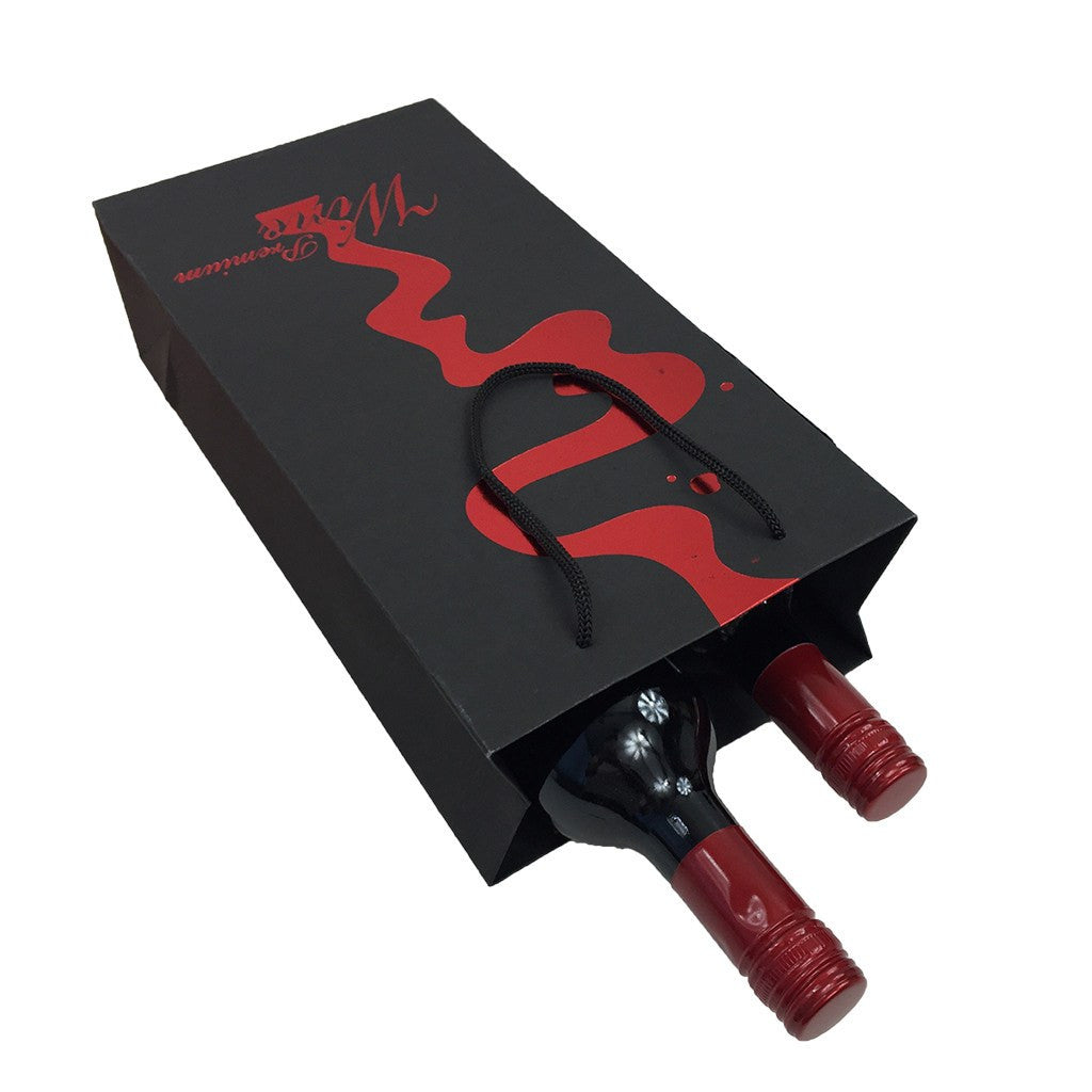 2 Bottle Wine Paper Bag(LP-12) - greenpac.com.au