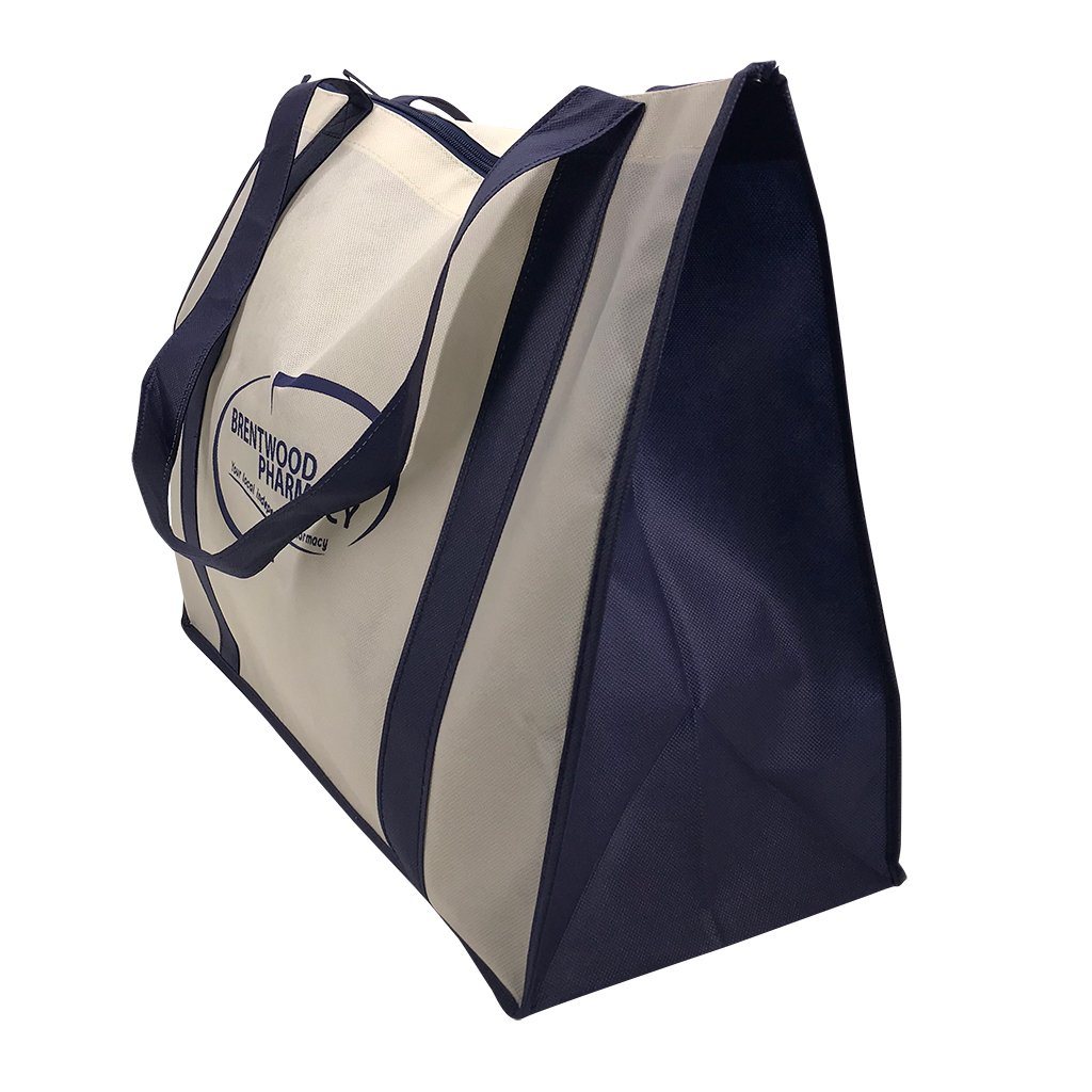 Stock NWPP Large Zipper Shopping Bag(SNB-38D) - greenpac.com.au
