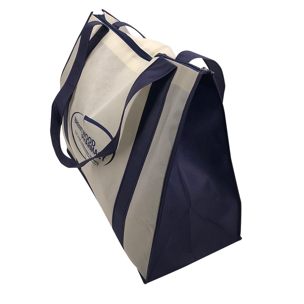 Stock NWPP Large Zipper Shopping Bag(SNB-38D) - greenpac.com.au