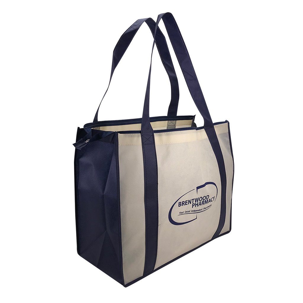 Stock NWPP Large Zipper Shopping Bag(SNB-38D) - greenpac.com.au