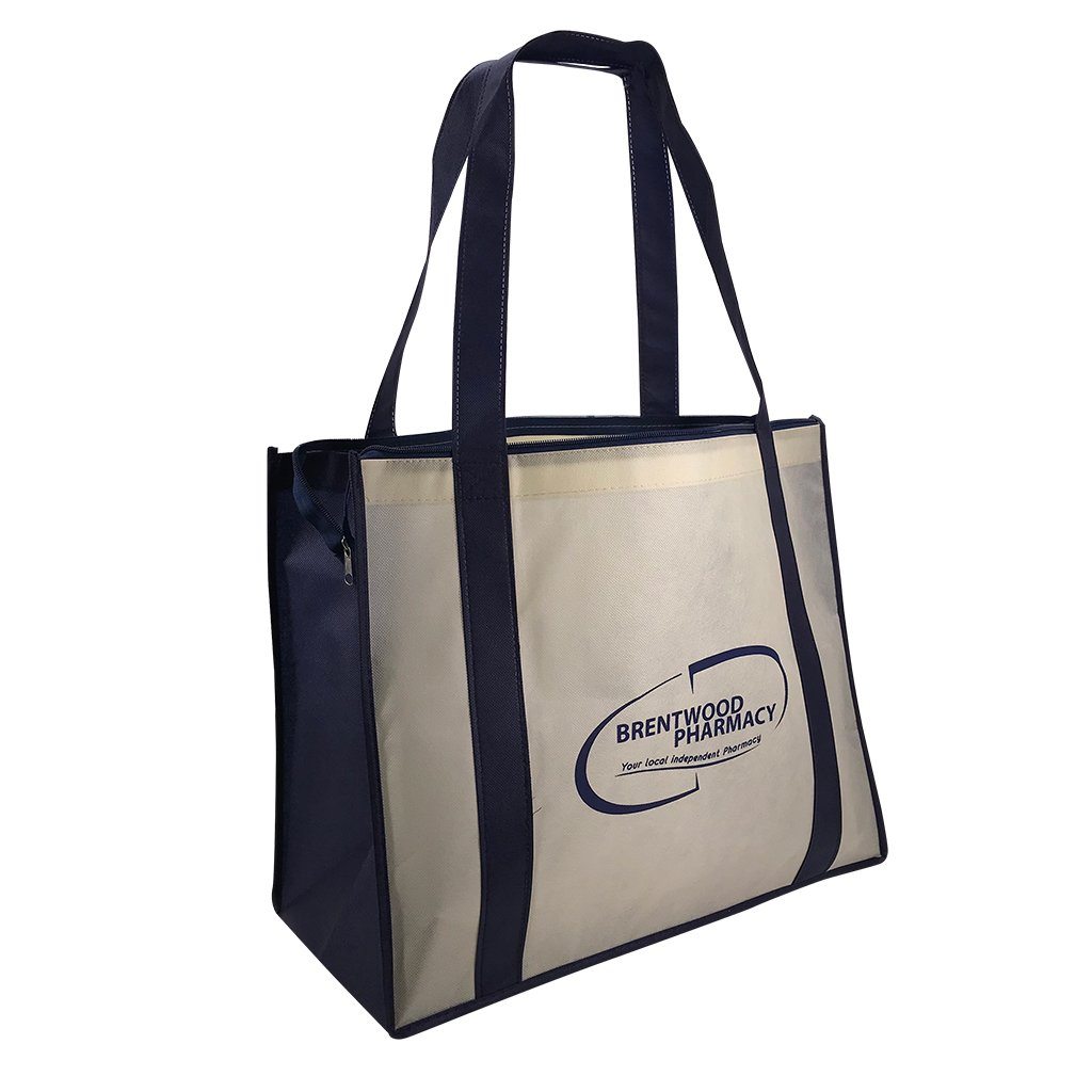 Stock NWPP Large Zipper Shopping Bag(SNB-38D) - greenpac.com.au