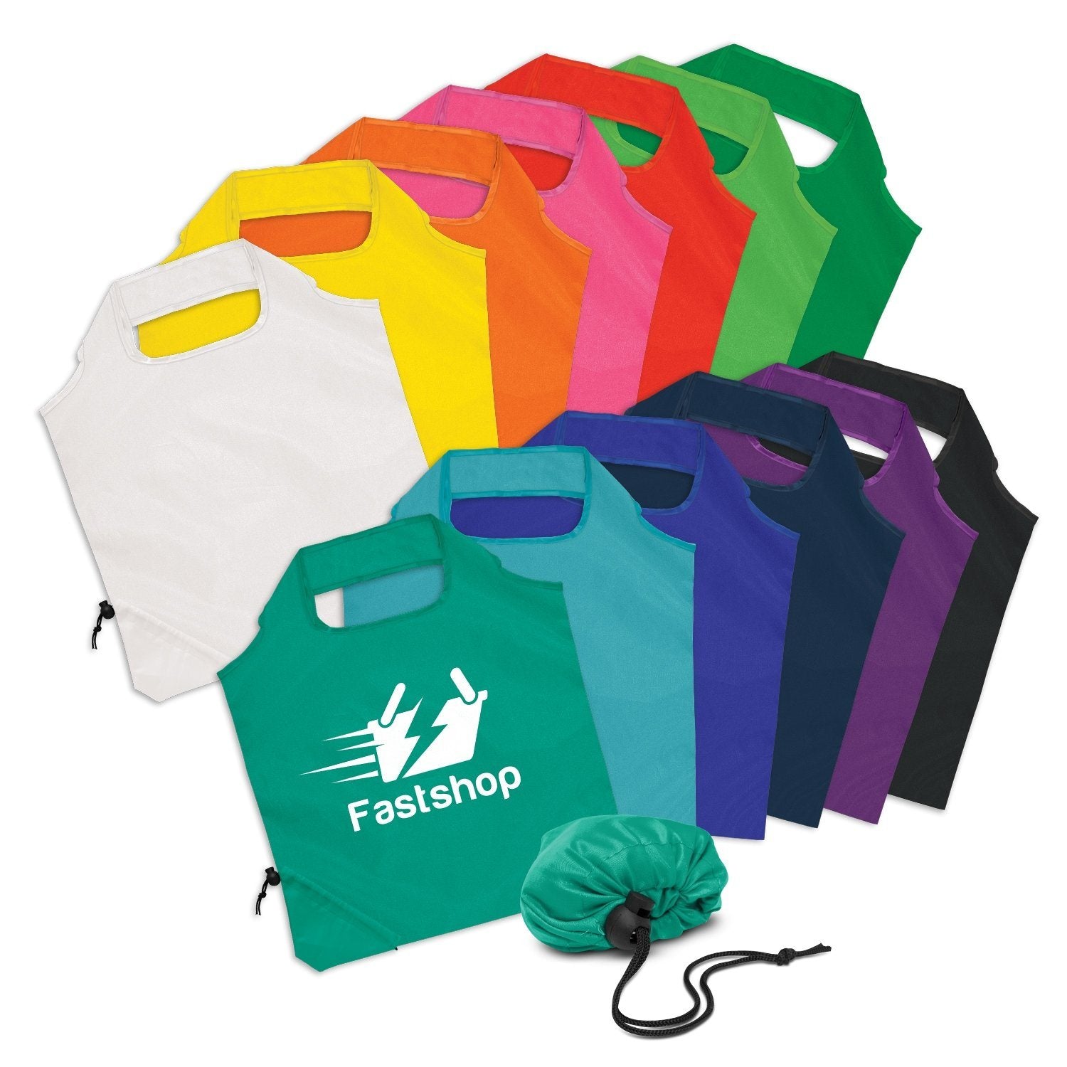 Stock Nylon Handy Fold-Away Bag(SNB-66T) - greenpac.com.au