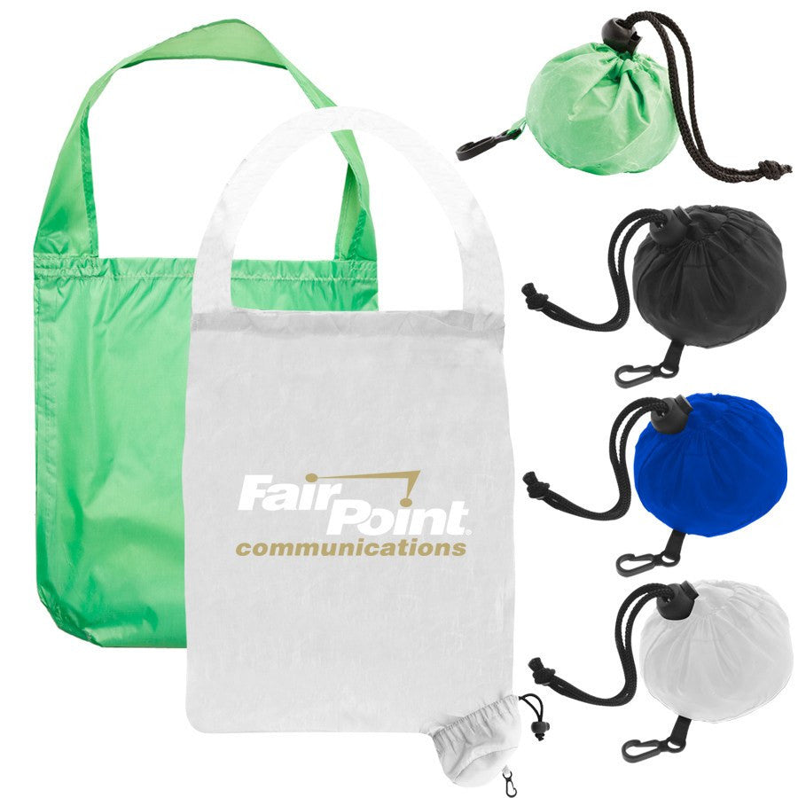 Stock Polyester Tote Bag in a Ball(SPB-06) - greenpac.com.au