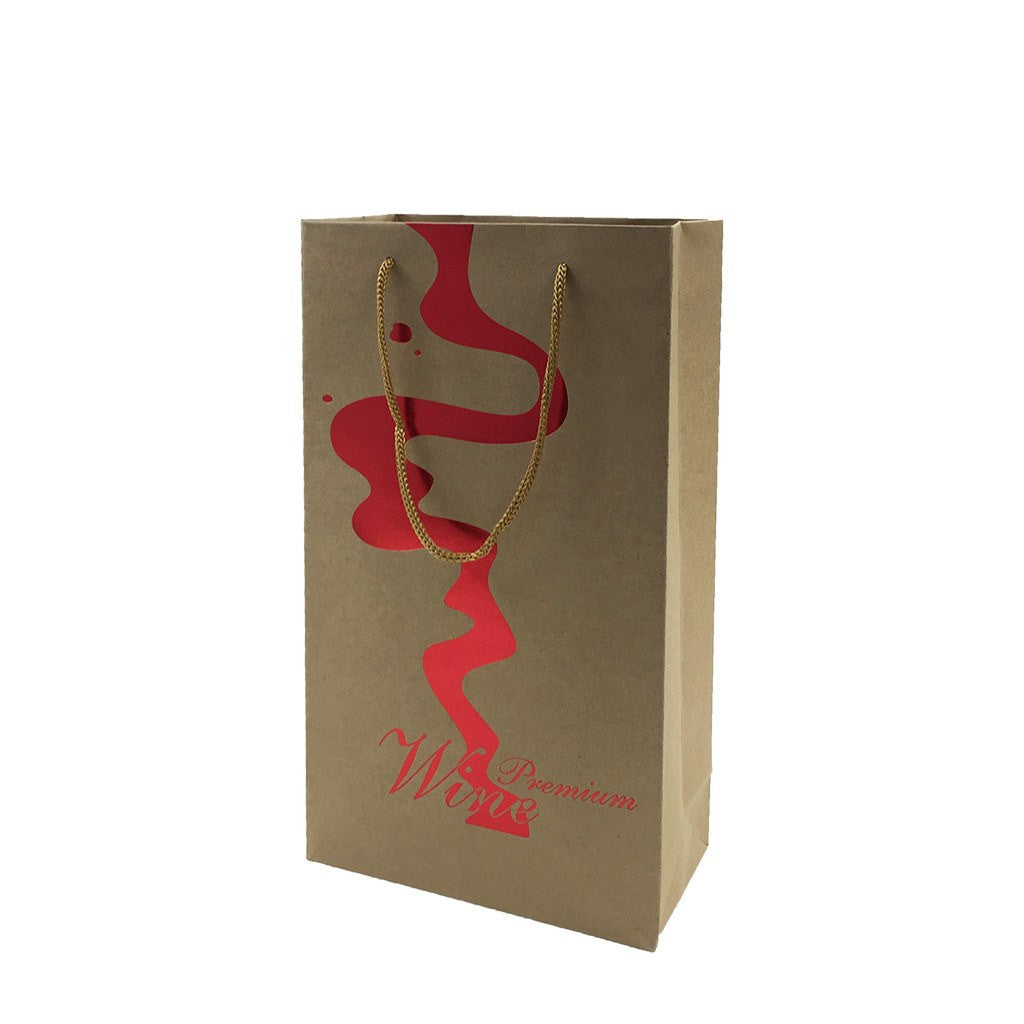 Kraft  Paper 2 Bottles Bag-Brown((KP-07) - greenpac.com.au