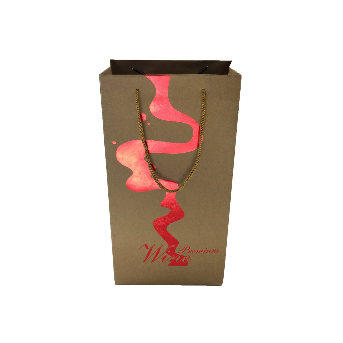 Kraft  Paper 2 Bottles Bag-Brown((KP-07) - greenpac.com.au
