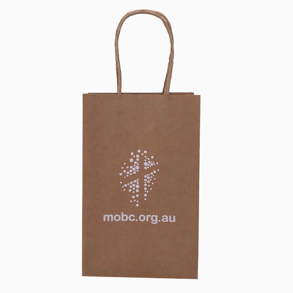Stock Kraft Paper Carry Bag-Small(SLP-05T) - greenpac.com.au