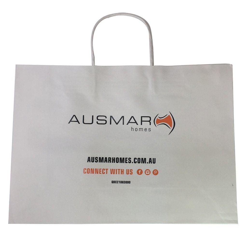 Stock Kraft Paper Shopper Bag(SKP-03D) - greenpac.com.au
