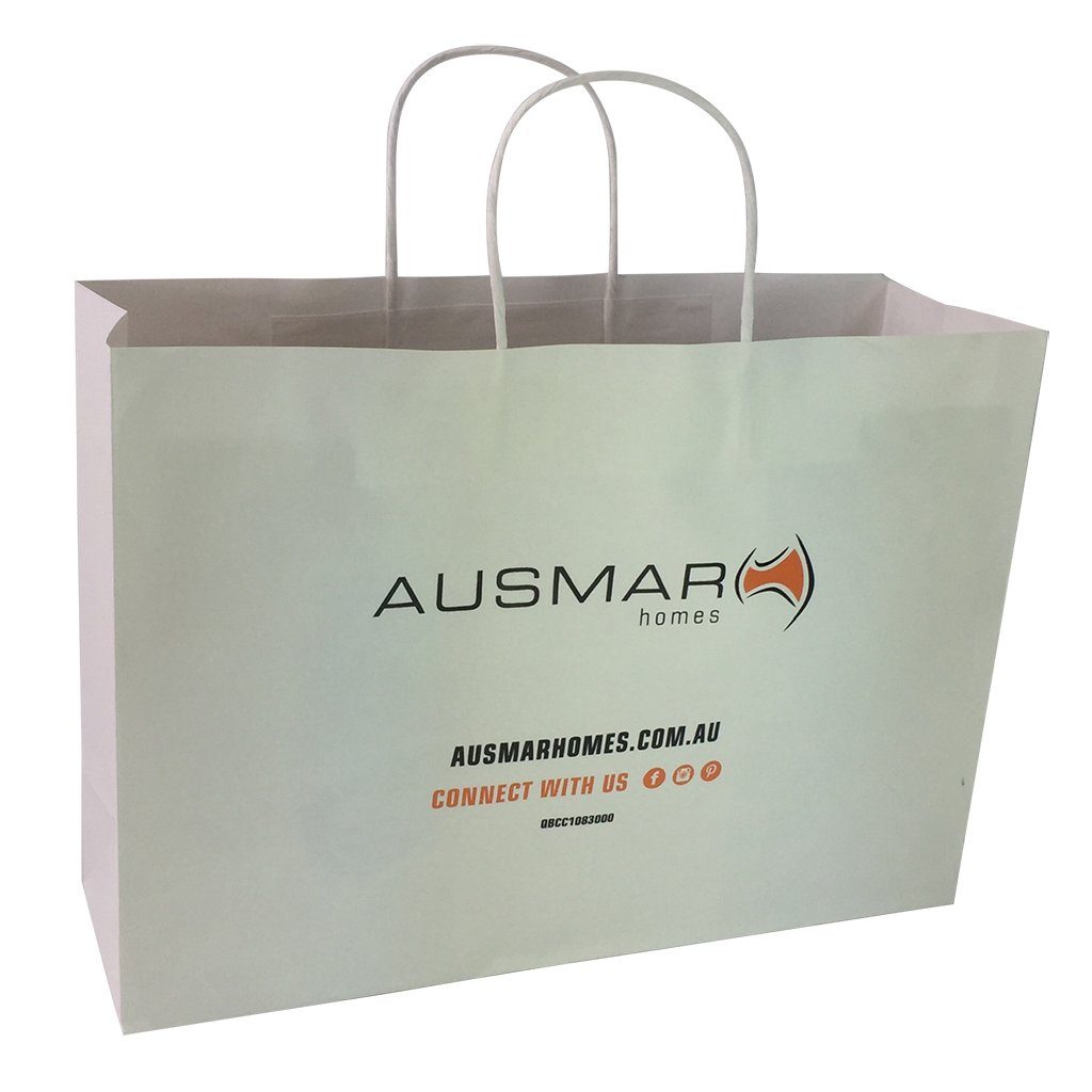 Stock Kraft Paper Shopper Bag(SKP-03D) - greenpac.com.au