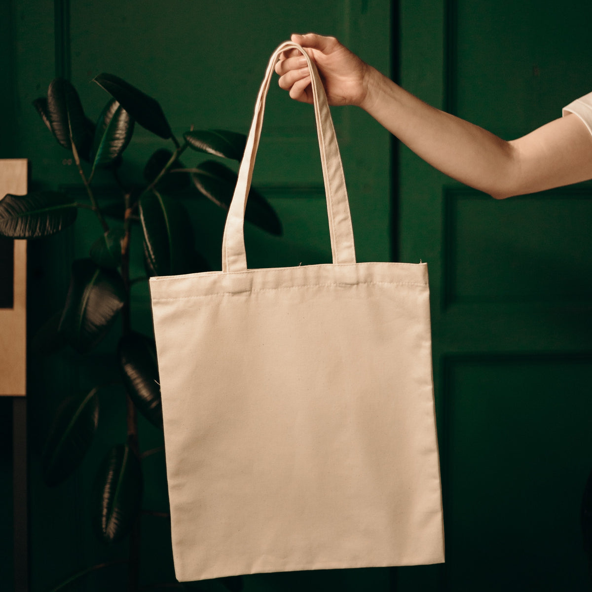 Stock Thick Canvas Tote Bag(SCB-31G)