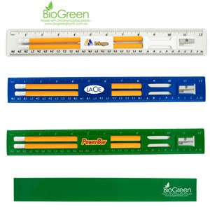 BioGreen Pencil & Ruler Set(SDA-16) - greenpac.com.au