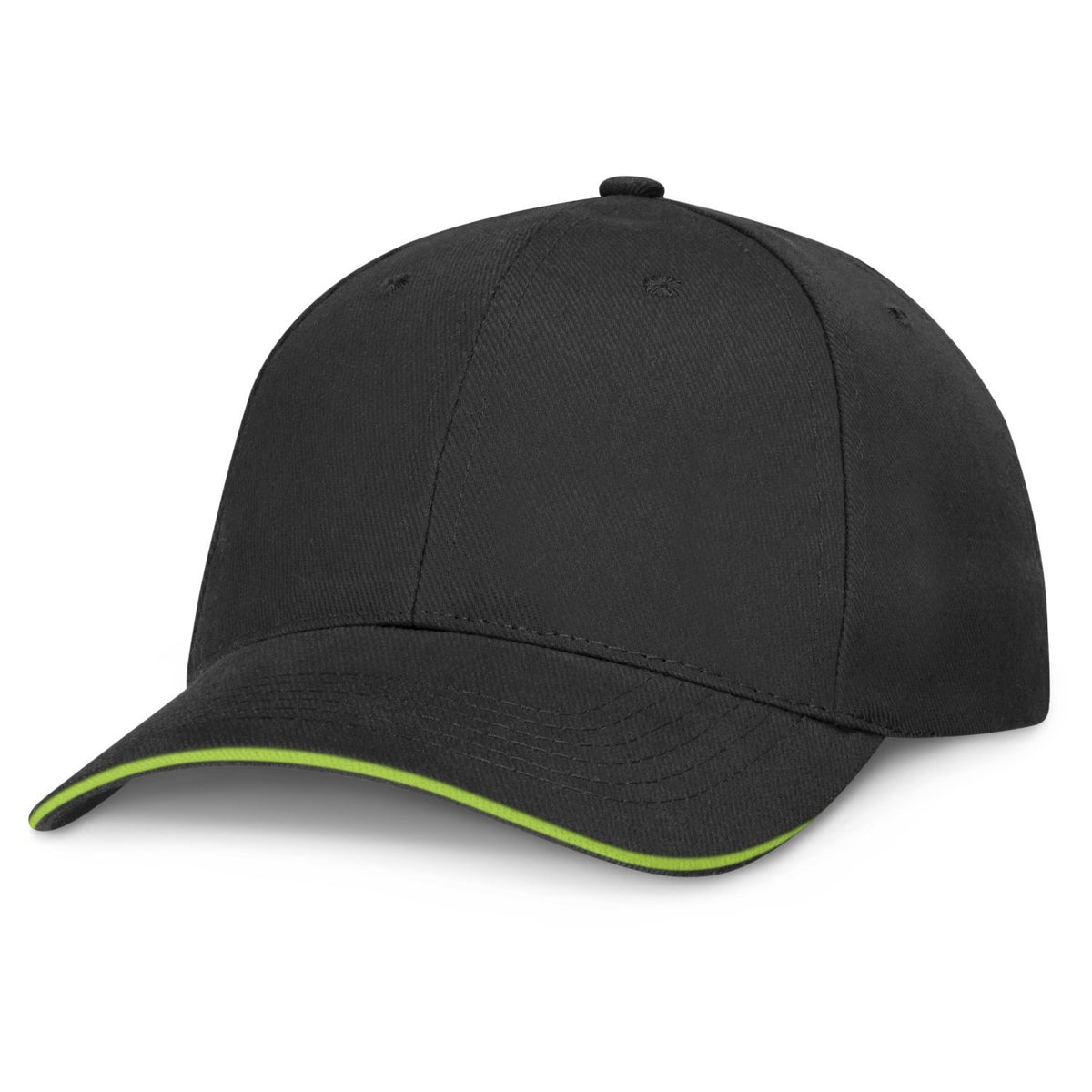 Premium Cotton Cap - Black(SHW-21T) - greenpac.com.au