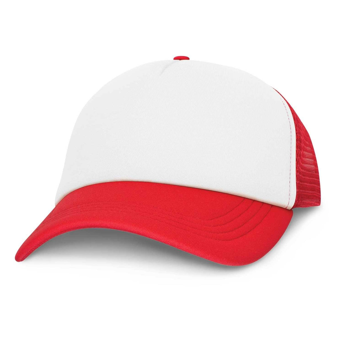 Premium Mesh Cap- White Front(SHW-08T) - greenpac.com.au