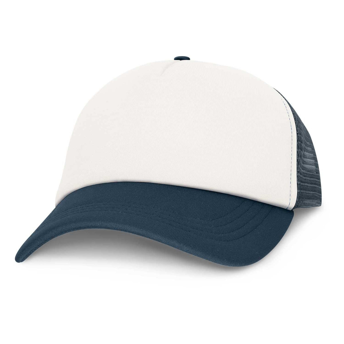 Premium Mesh Cap- White Front(SHW-08T) - greenpac.com.au