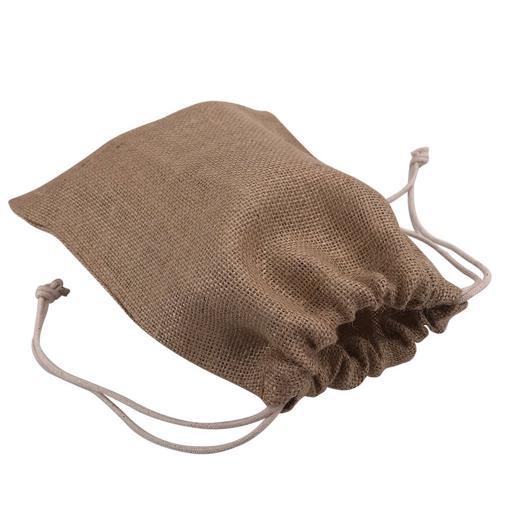 Stock Jute Drawstring Bag-Medium(SJB-11T) - greenpac.com.au