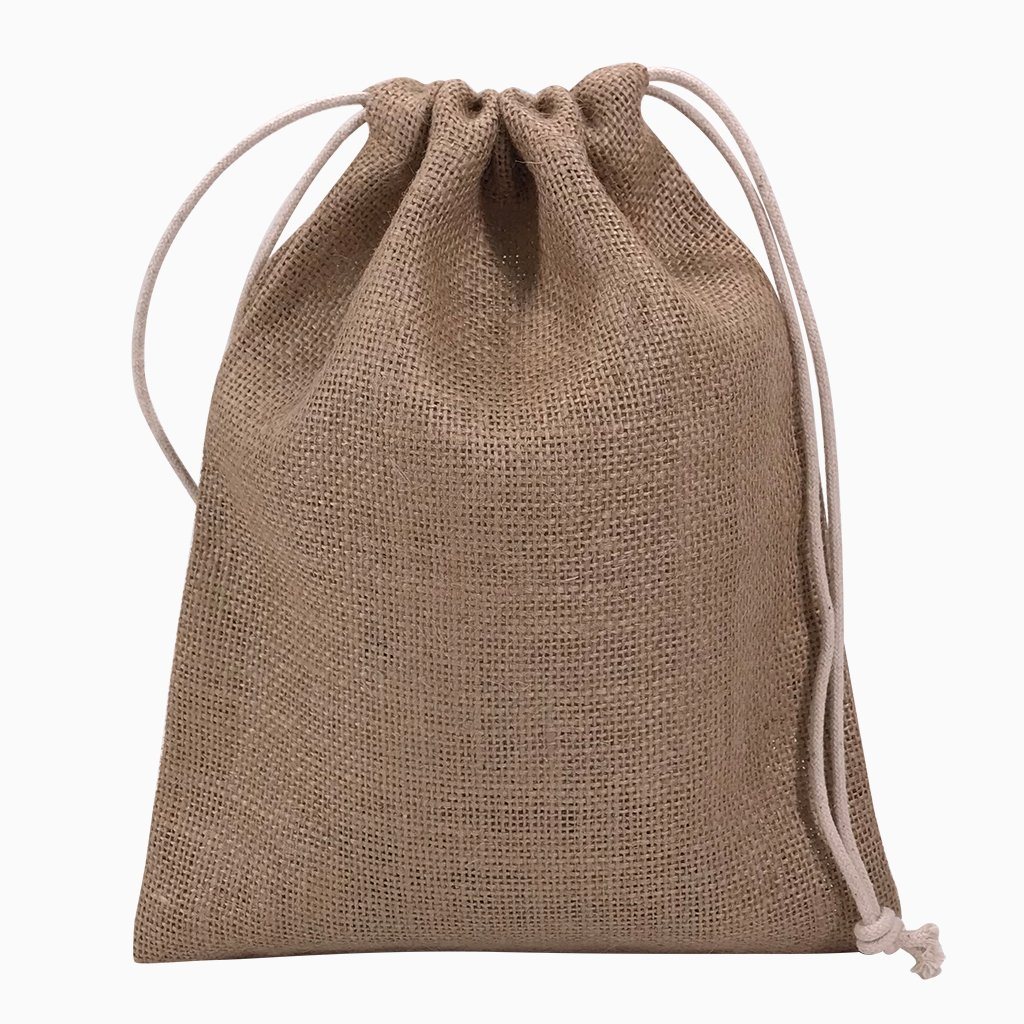 Stock Jute Drawstring Bag-Medium(SJB-11T) - greenpac.com.au
