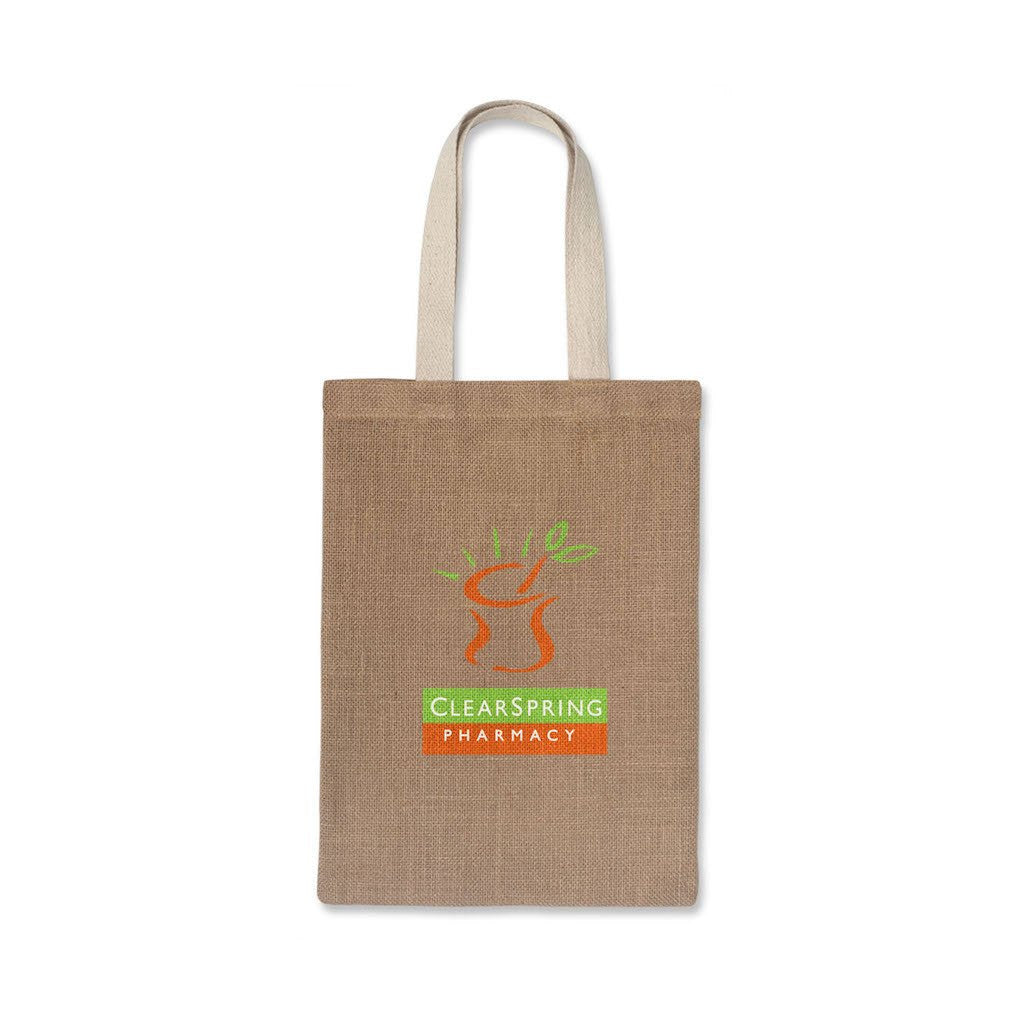 Stock Jute Flat Tote Bag(SJB-03T) - greenpac.com.au