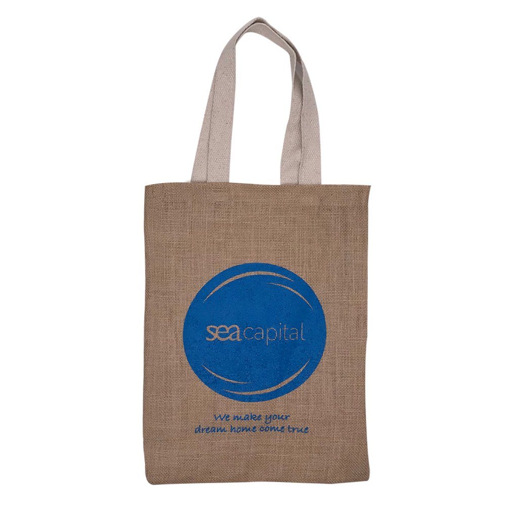 Stock Jute Flat Tote Bag(SJB-03T) - greenpac.com.au