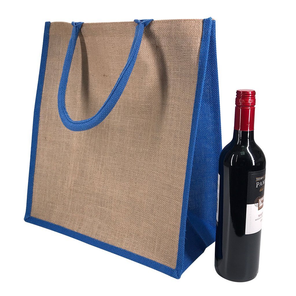 Stock Jute Portrait Shopper-Coloured(SJB-07T) - greenpac.com.au