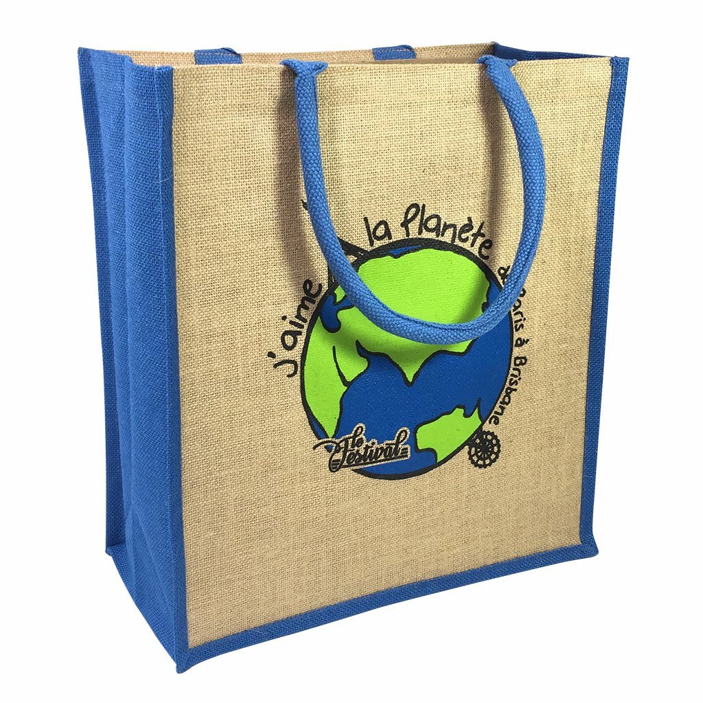 Stock Jute Portrait Shopper-Coloured(SJB-07T) - greenpac.com.au