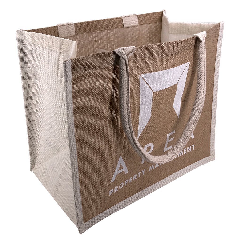 Stock Jute Shopper With Large Gusset-Coloured(SJB-08T) - greenpac.com.au
