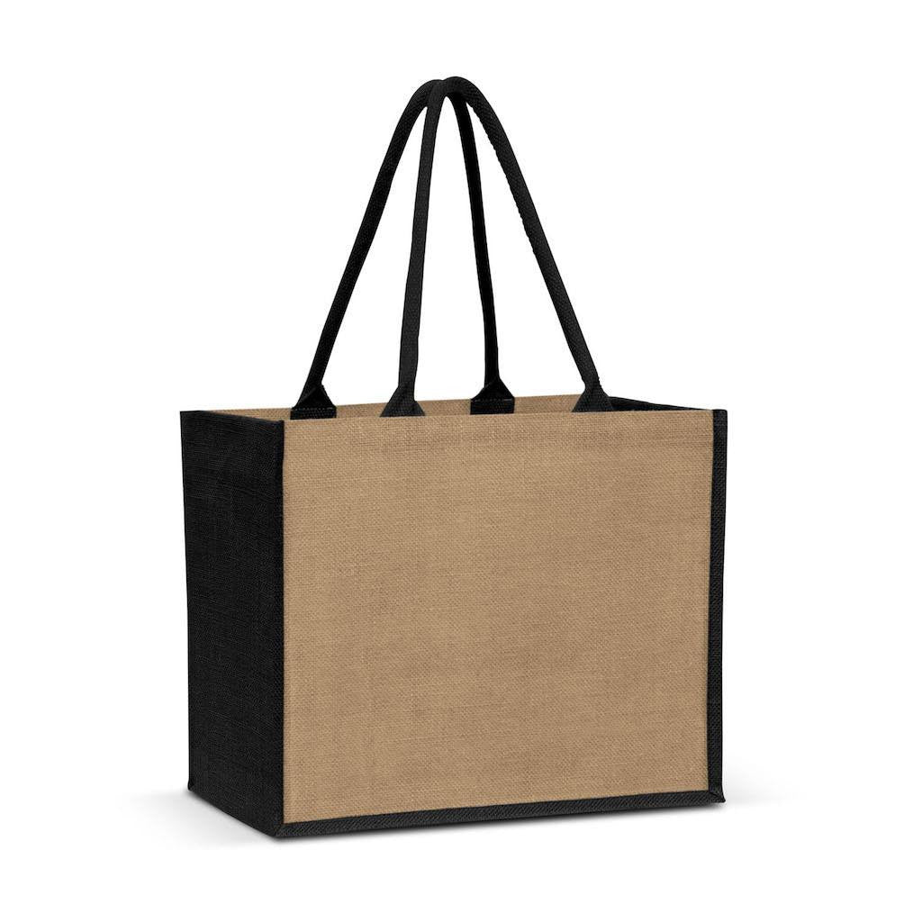 Stock Jute Shopper With Large Gusset-Coloured(SJB-08T) - greenpac.com.au