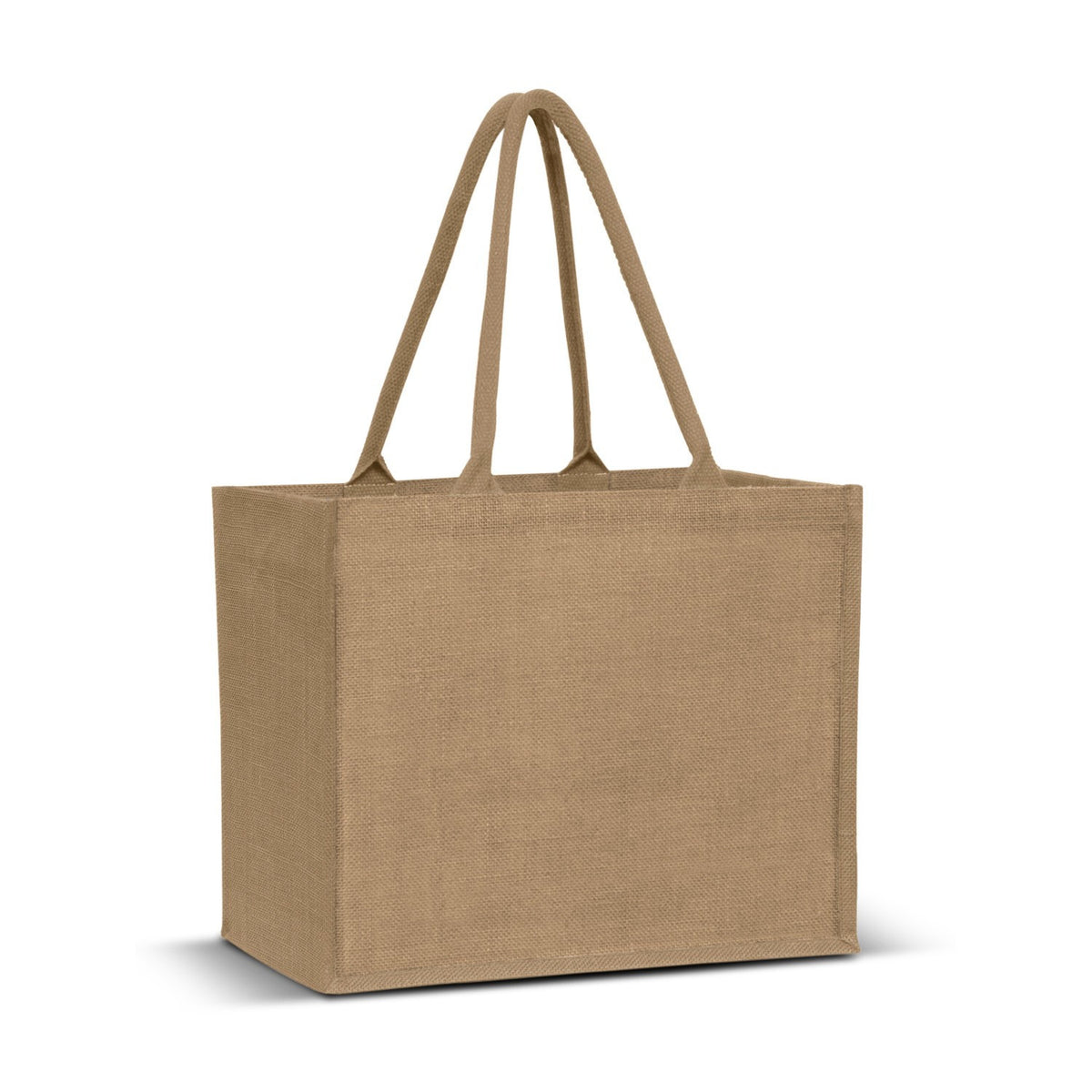 Stock Jute Shopper With Large Gusset-Coloured(SJB-08T) - greenpac.com.au