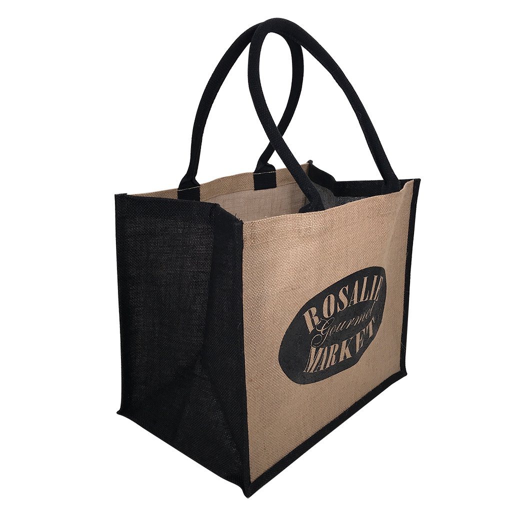 Stock Jute Shopper With Large Gusset-Coloured(SJB-08T) - greenpac.com.au