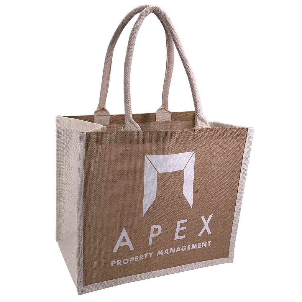 Stock Jute Shopper With Large Gusset-Coloured(SJB-08T) - greenpac.com.au