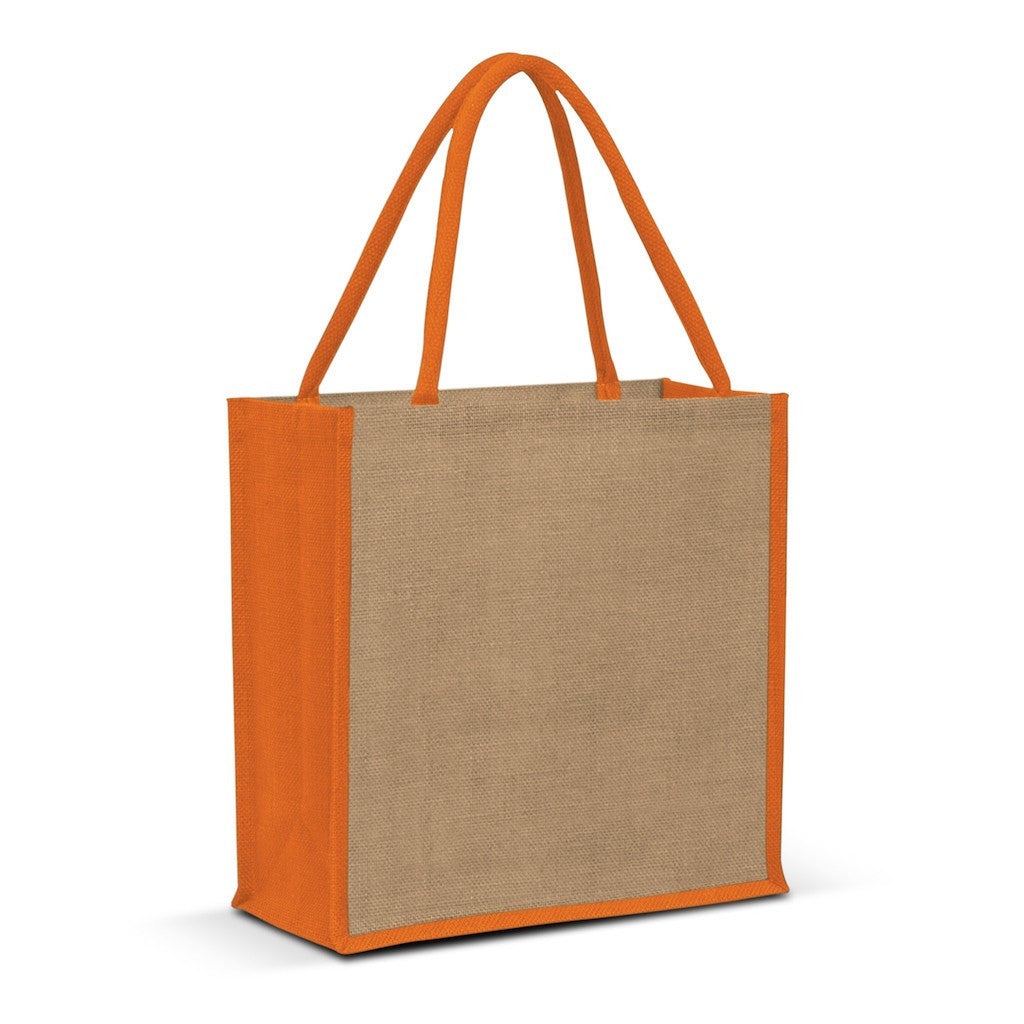 Stock Jute Square Shopper-Coloured(SJB-06T) - greenpac.com.au