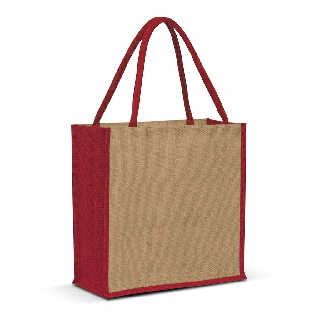 Stock Jute Square Shopper-Coloured(SJB-06T) - greenpac.com.au