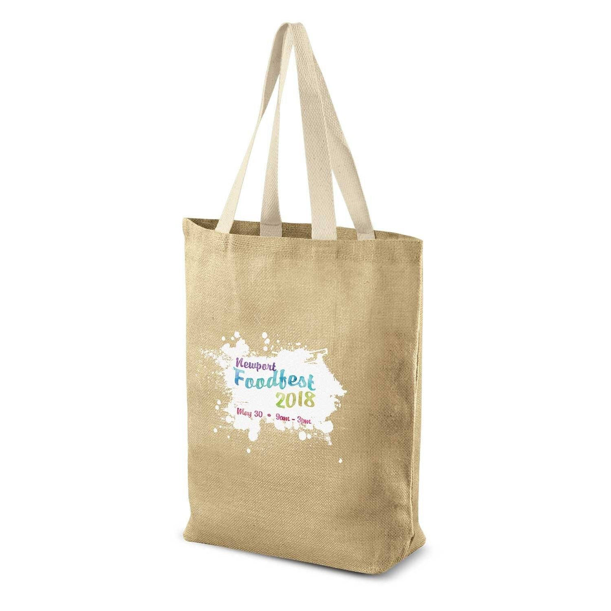 Stock Jute Tote Bag(SJB-04T) - greenpac.com.au