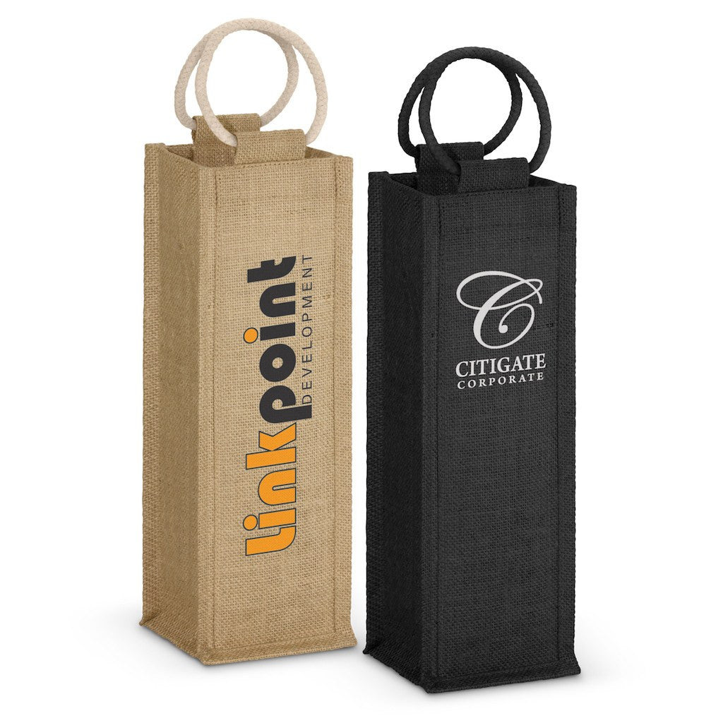 Stock Jute Wine Carrier-Single Bottle(SJB-13T) - greenpac.com.au