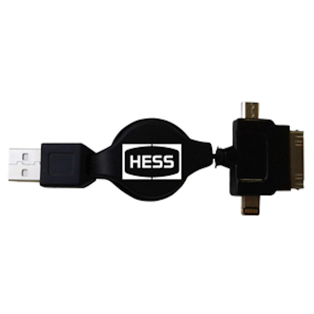 3 in 1 Retractable USB Charger(STP-30) - greenpac.com.au