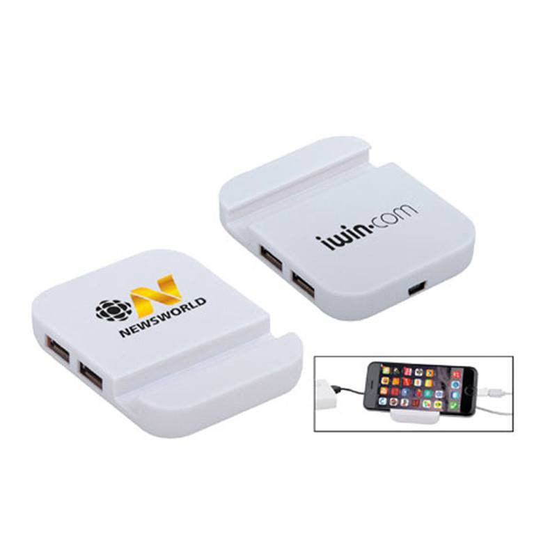 Phone stand with 4 Ports USB Hub(STP-75) - greenpac.com.au