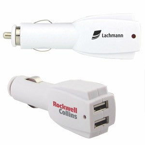The Deux Port USB Car Charger(STP-64) - greenpac.com.au