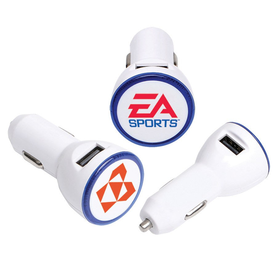 The Double Round USB Car Charger(STP-63) - greenpac.com.au