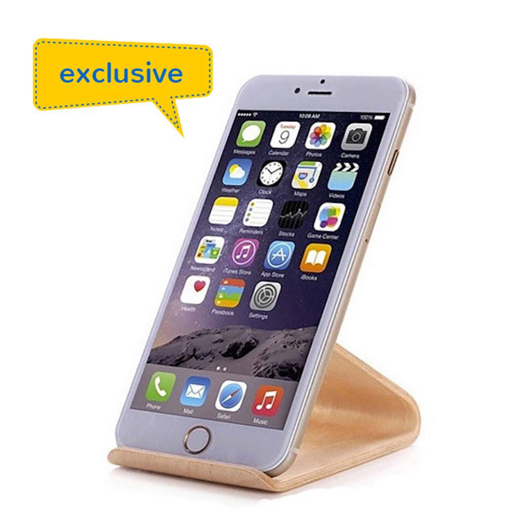 Wooden iPhone/iPad mini Stand(STP-12) - greenpac.com.au